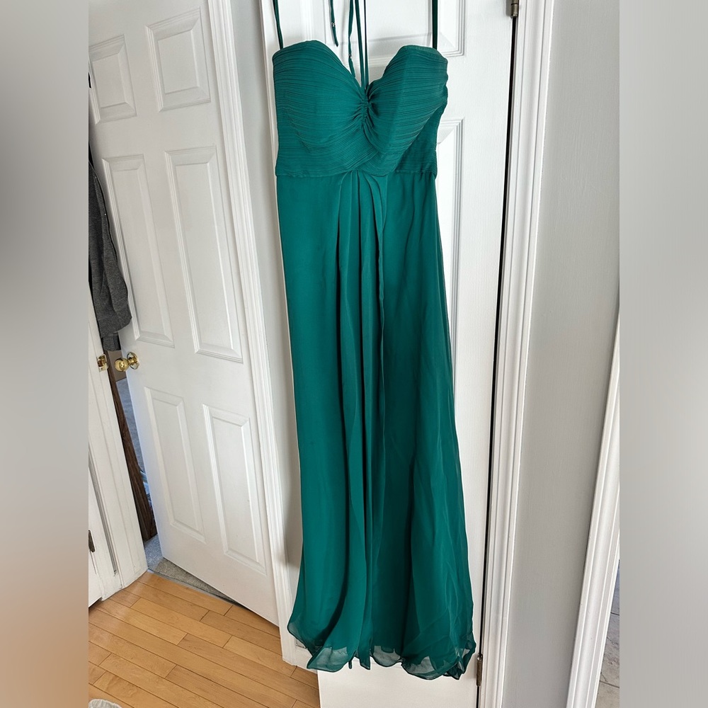 Emerald green bridesmaid dress